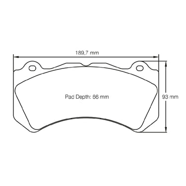 Pagid Racing Brake Pads 8081 (Front)